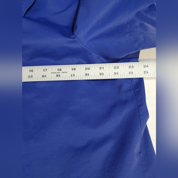 EILEEN FISHER PERSB Concealed Button Up Classic Collar Coat Nylon/Cotton Large - Picture 4 of 10